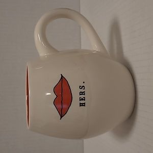 Rae Dunn Red Lips Hers Mug